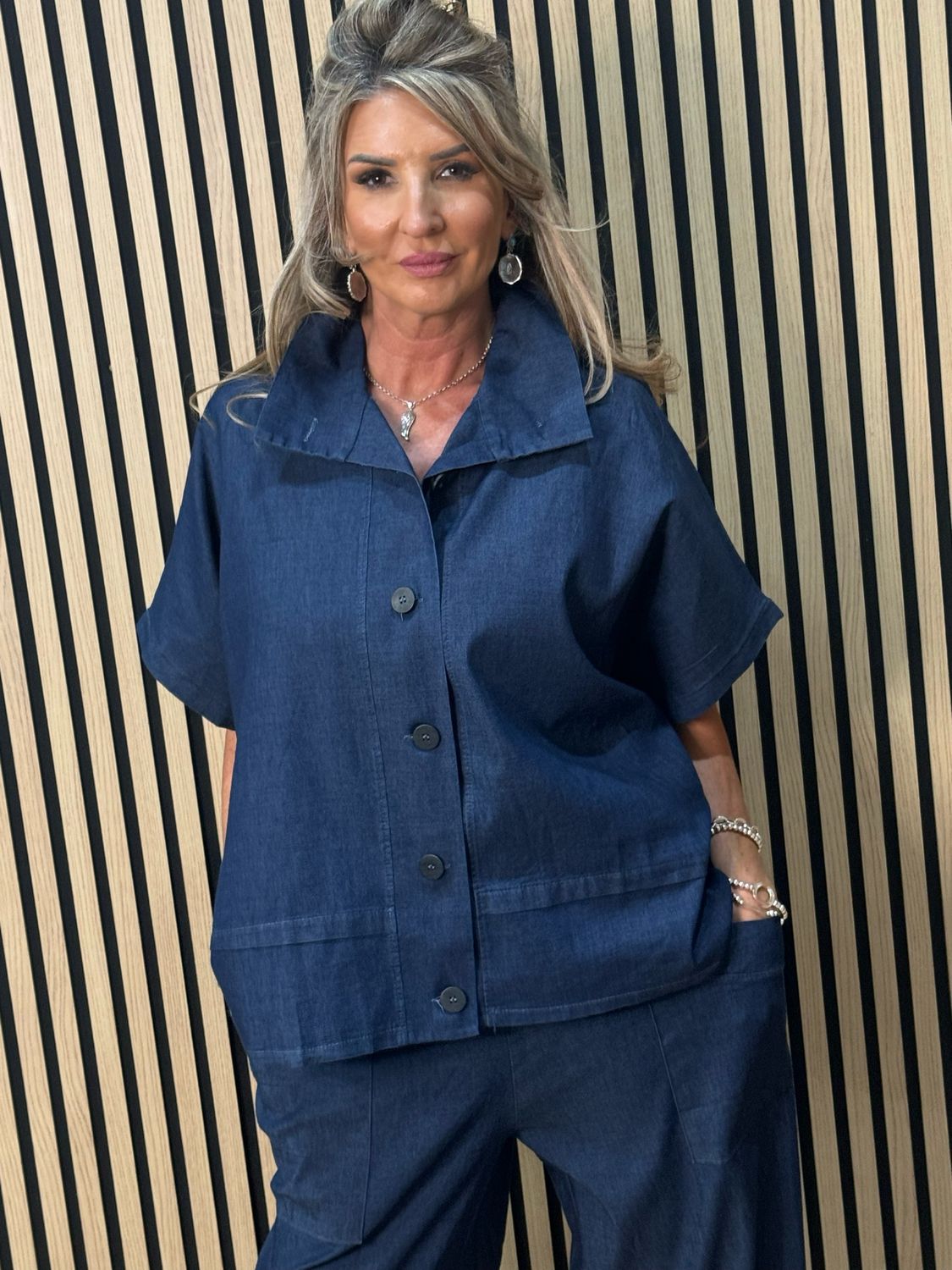 Denim Co-Ord Set - Dark Denim