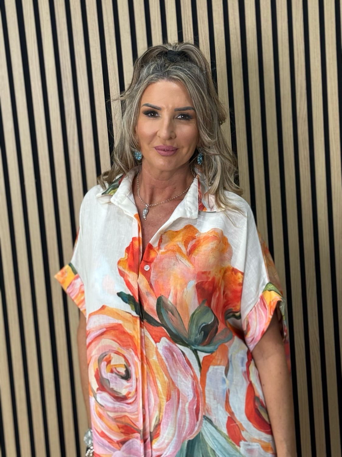 Art Print shirt Dress - Multi