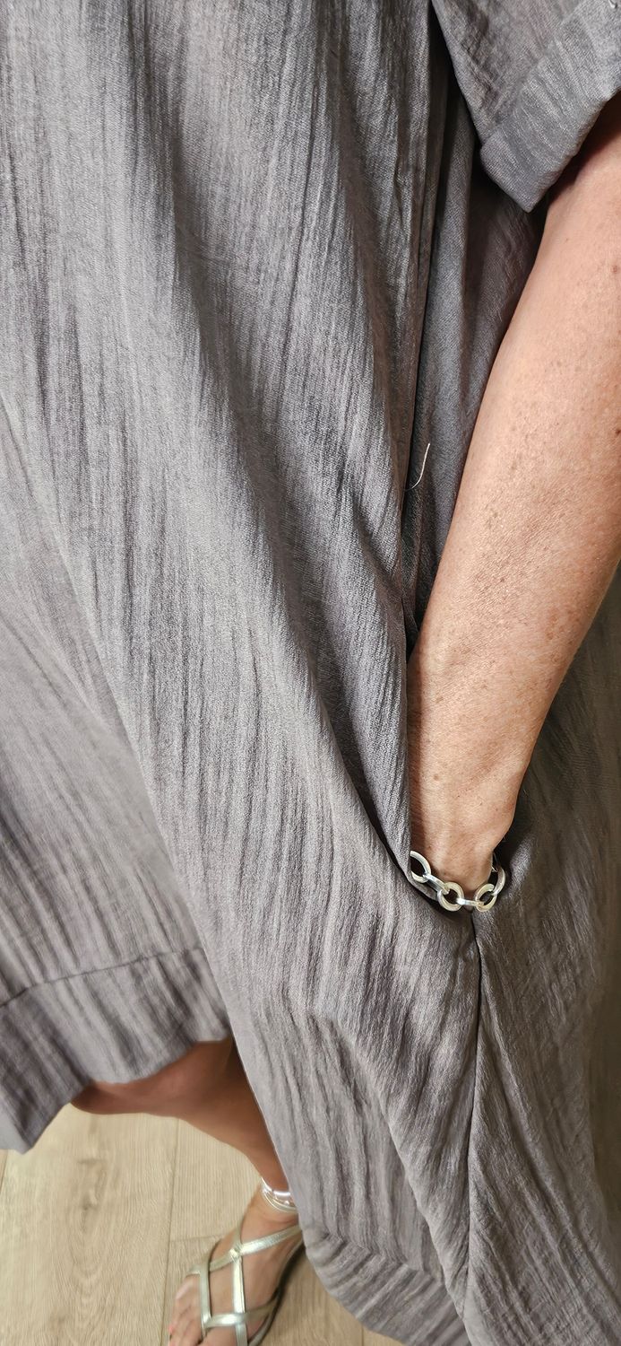 Crinkle Oversized Dress