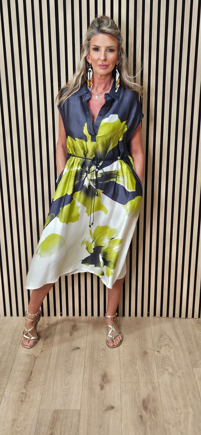 Abstract Floral  Dress