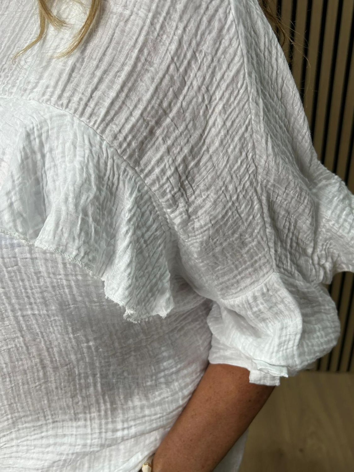 Crinkle Texture Co-Ord Set – £36.24 ~ White
