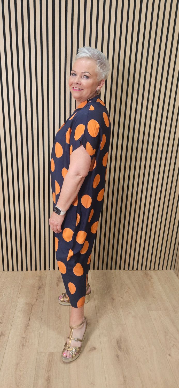 Oversized Spot Print Tunic Dress – £25.80 | Fits Up To UK 20