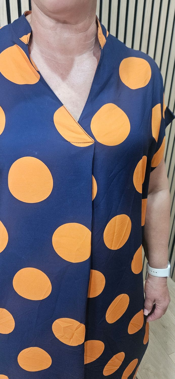 Oversized Spot Print Tunic Dress – £25.80 | Fits Up To UK 20