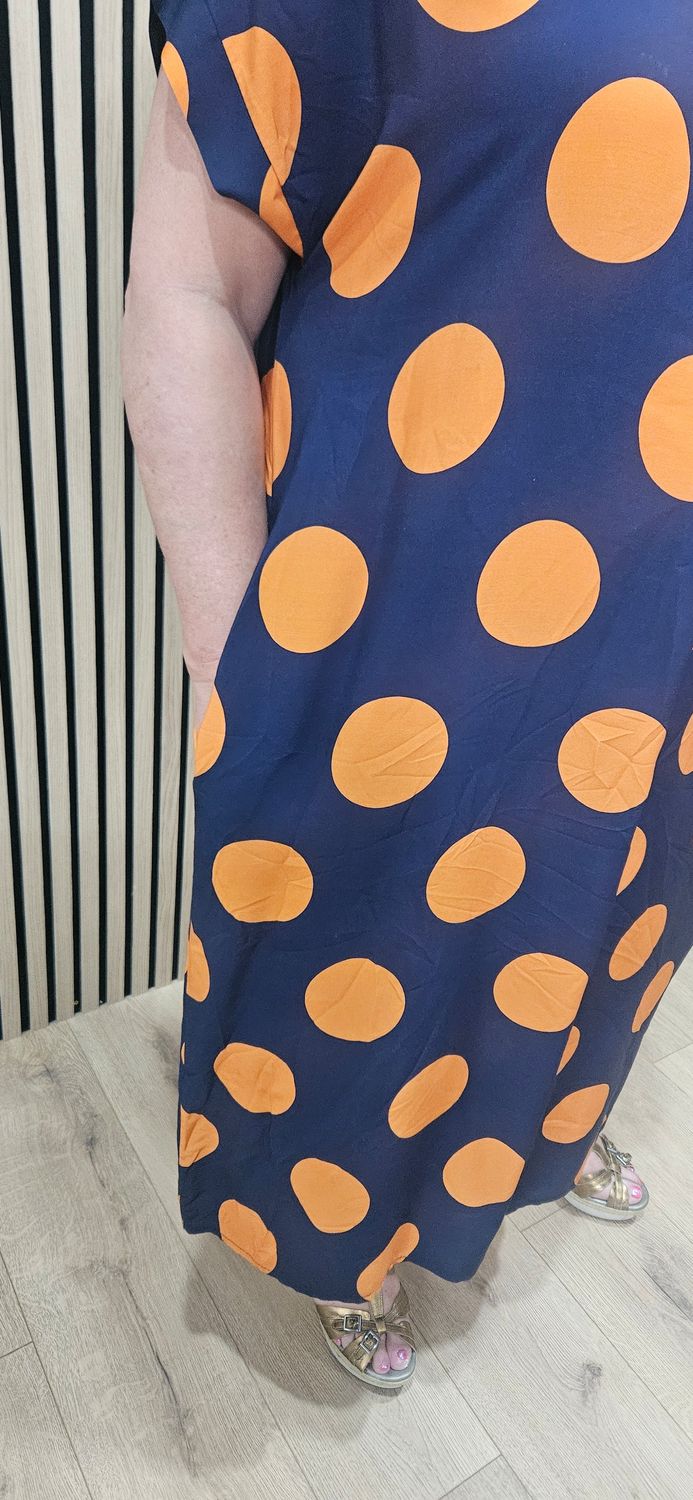 Oversized Spot Print Tunic Dress – £25.80 | Fits Up To UK 20