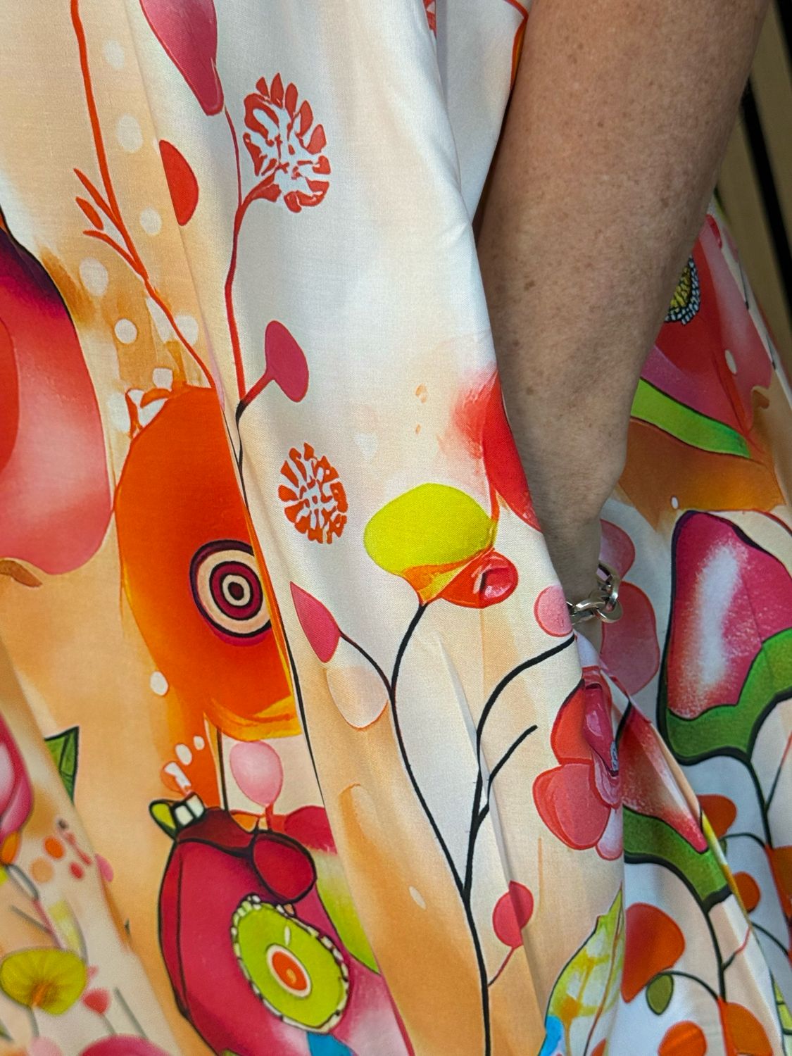 FLY OUT Printed Sleeveless Swing Dress - Blush Pink