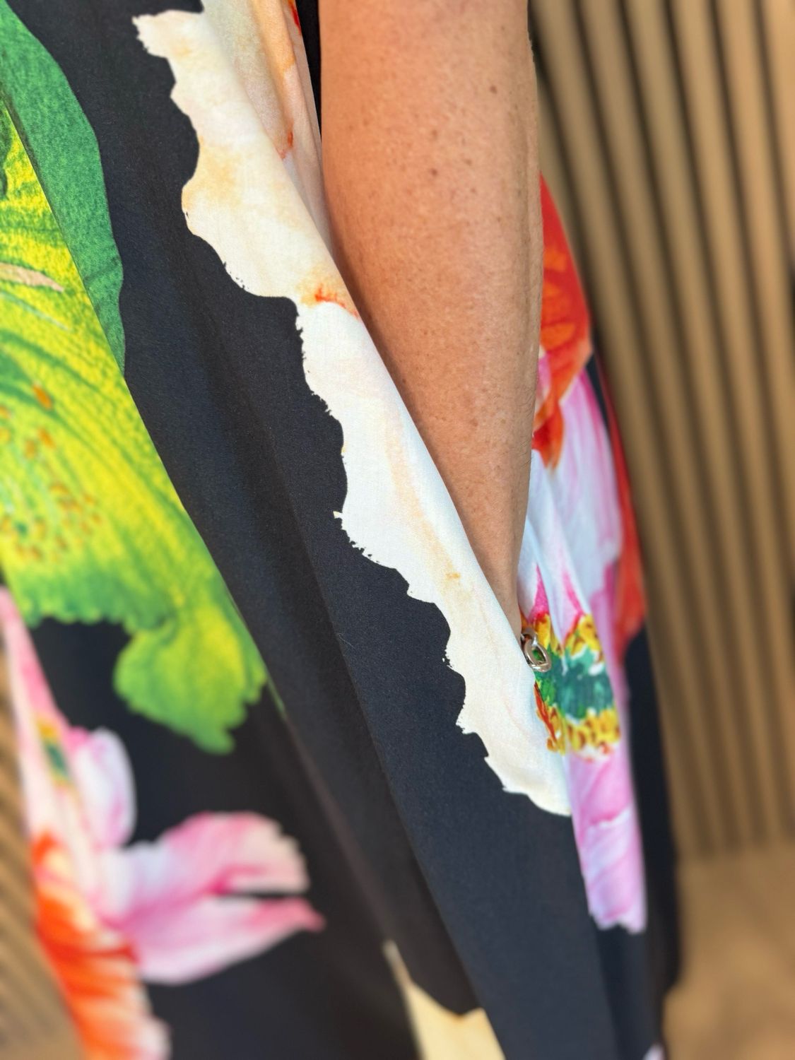 FLY OUT Floral Print Maxi Dress - Black/Multi