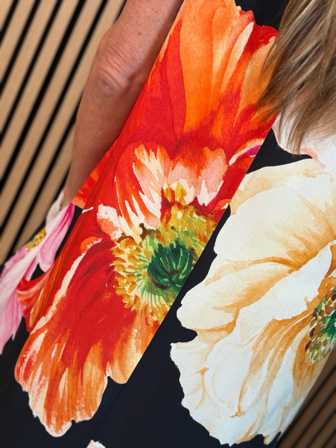 FLY OUT Floral Print Maxi Dress - Black/Multi