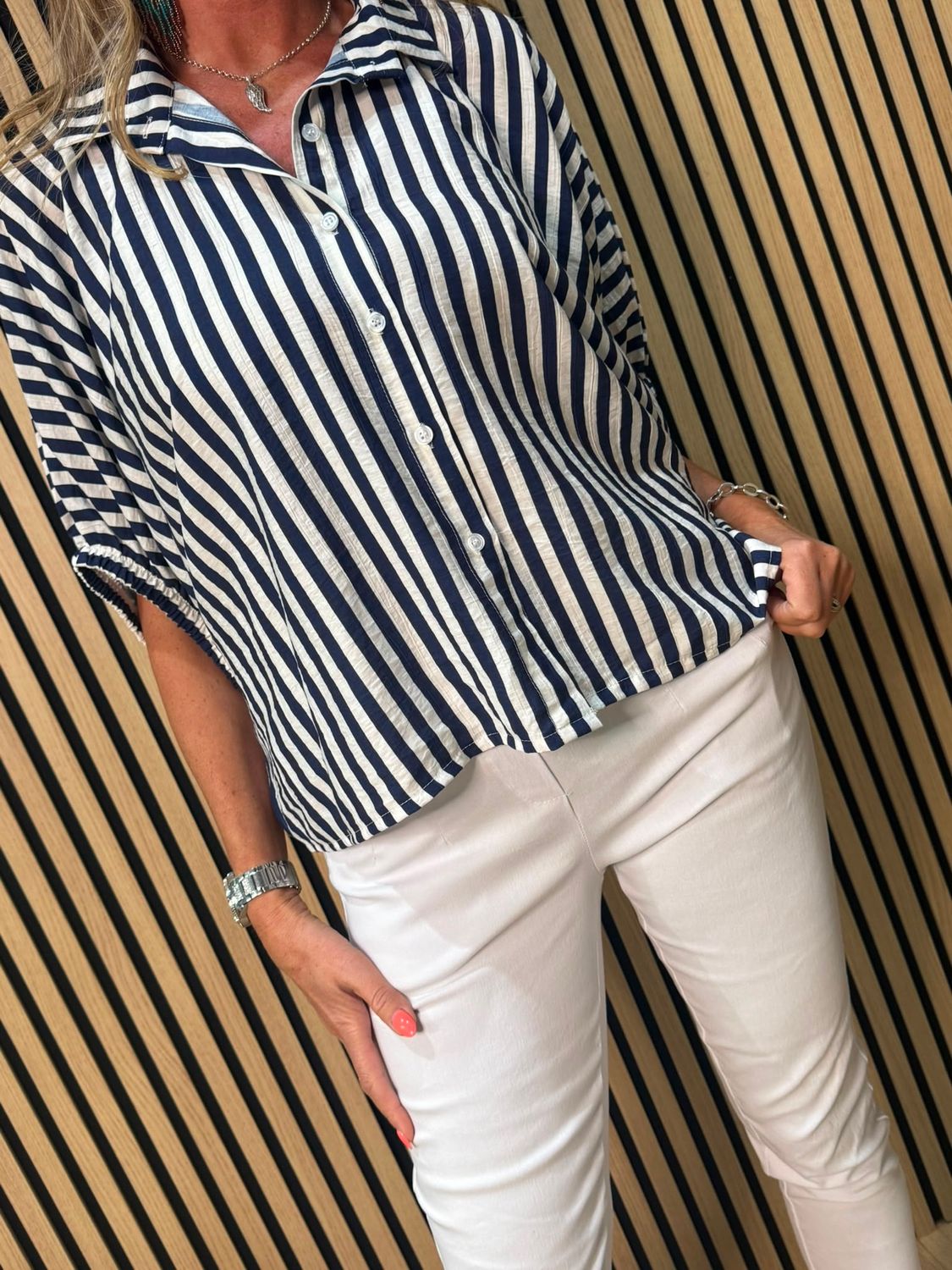 Stripe Oversized Shirt