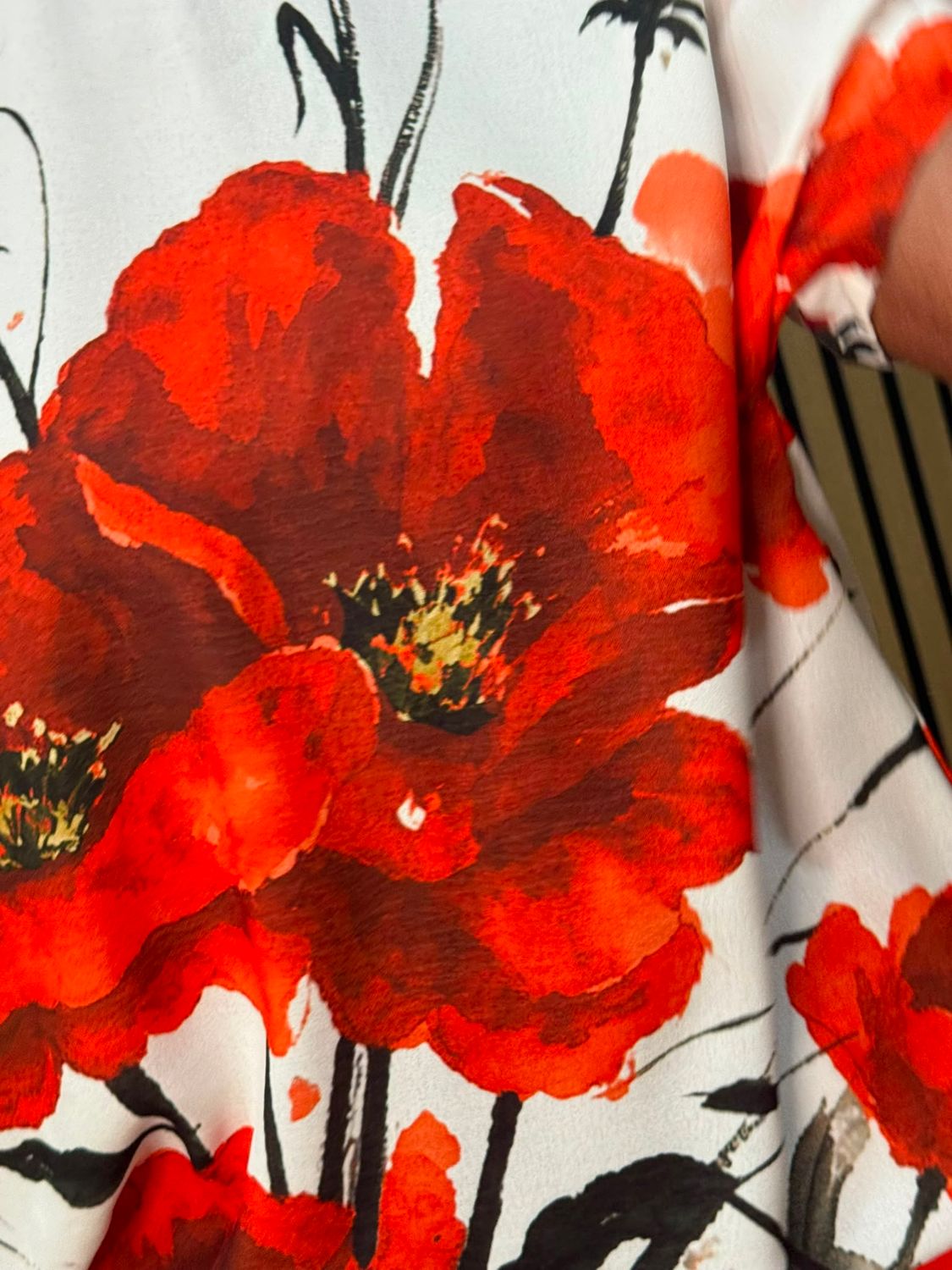 Floral Print Co-Ord Set - Poppy red