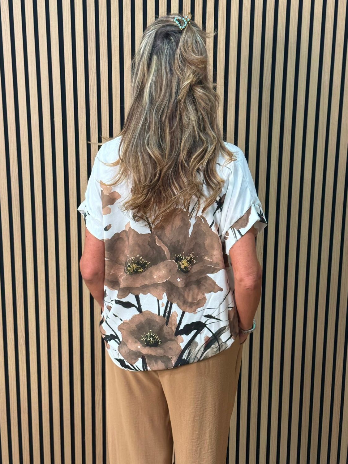 Floral Print Co-Ord Set - Mocha