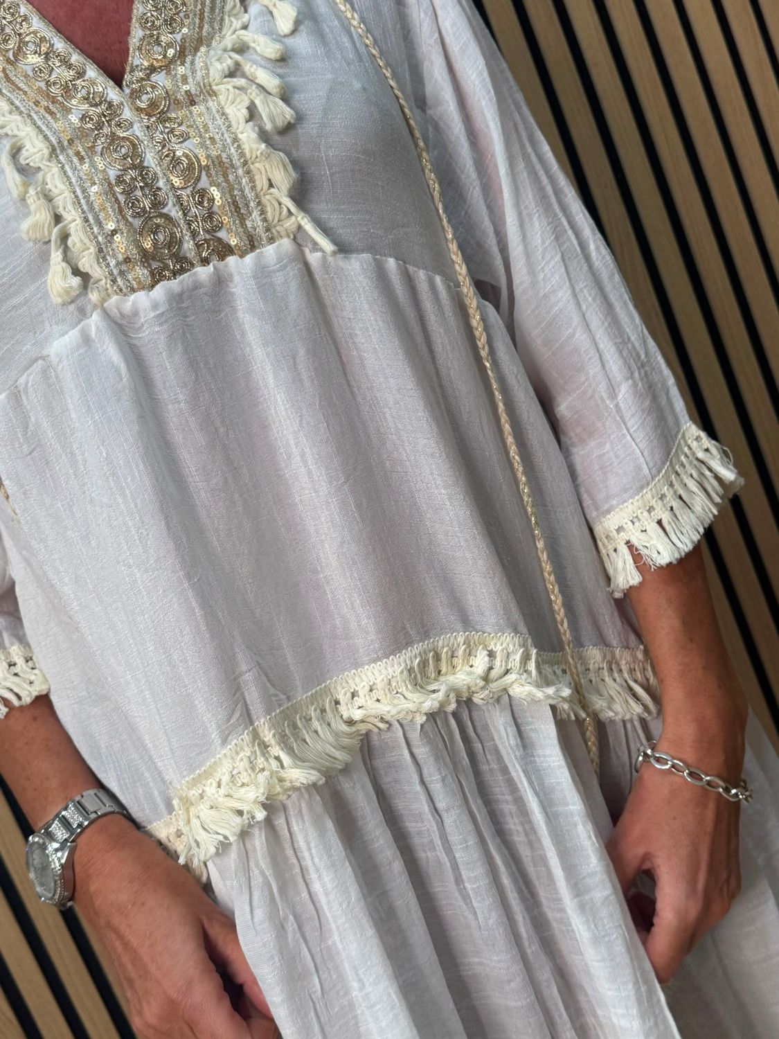 Boho Embellished Beach Cover-Up