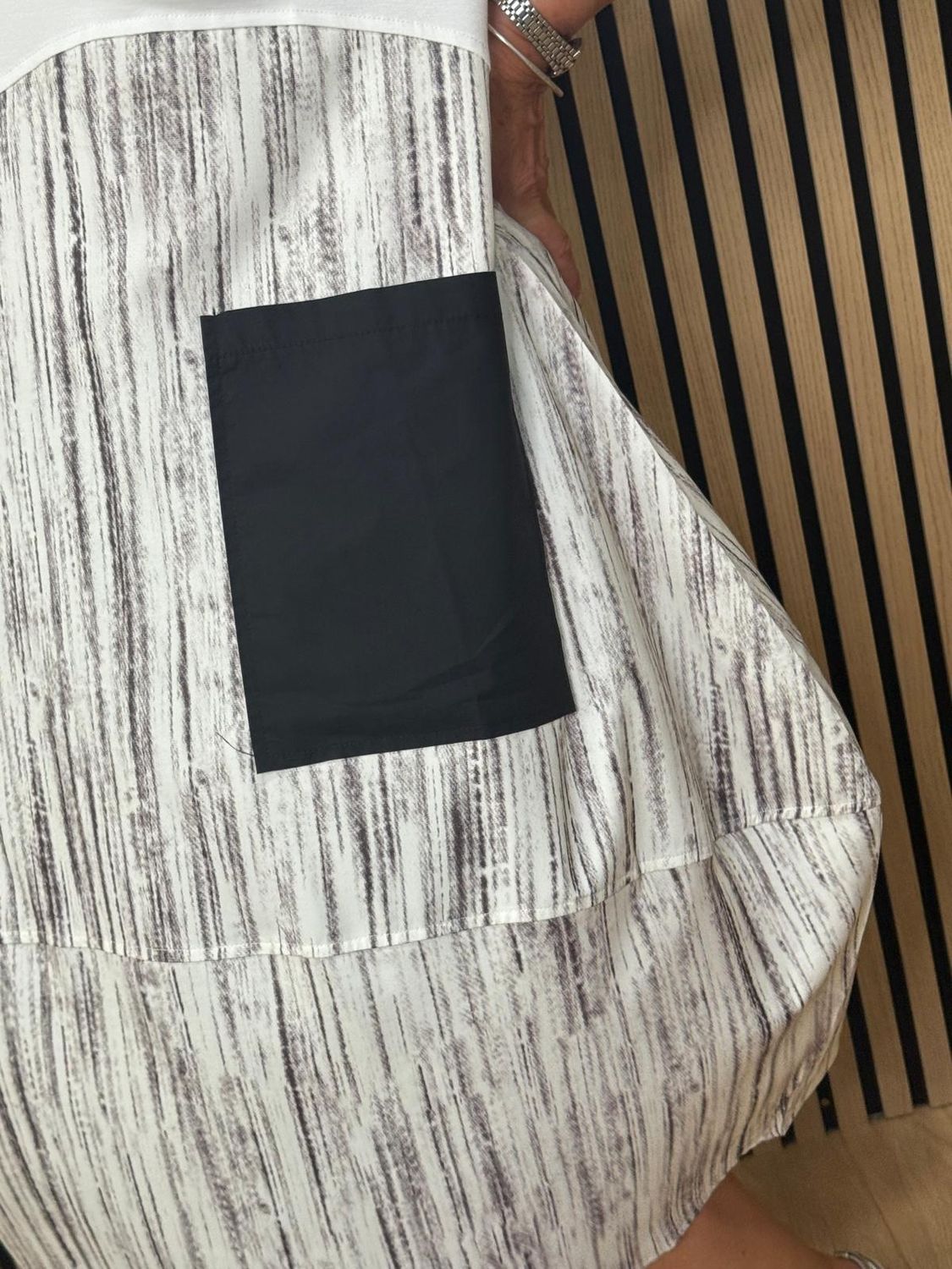 Abstract Print Cocoon Dress