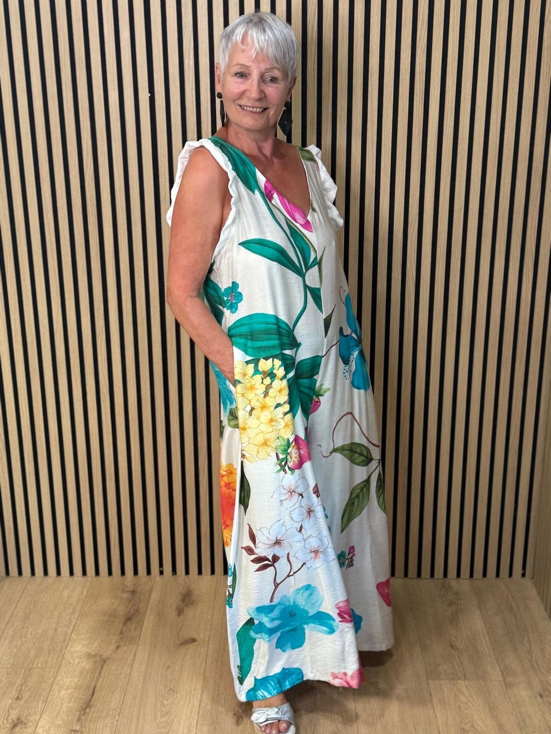 Tropical Floral Wide Leg Jumpsuit by Fly Out – 🤍💜🩷🩵