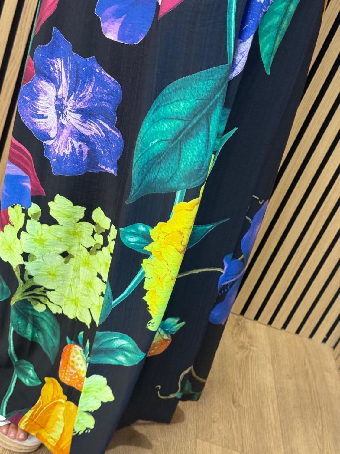 Tropical Floral Wide Leg Jumpsuit by Fly Out - 🖤🧡🩷💙