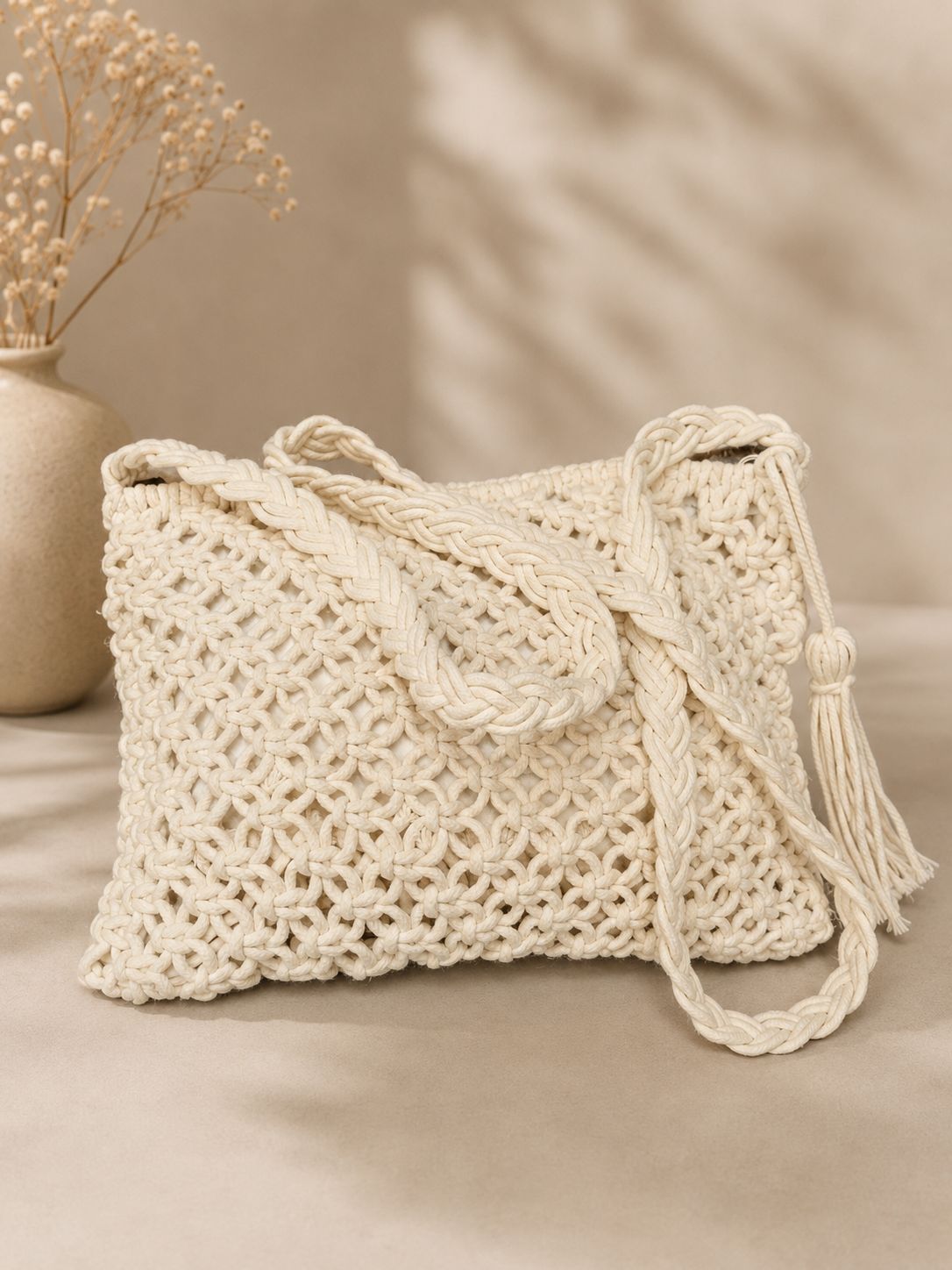 Macramé Crossbody Bag