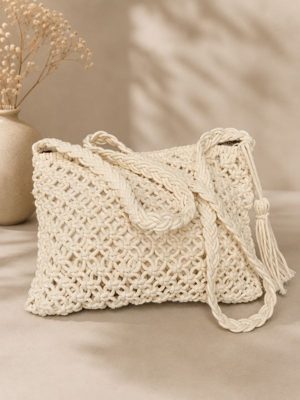 Macramé Crossbody Bag