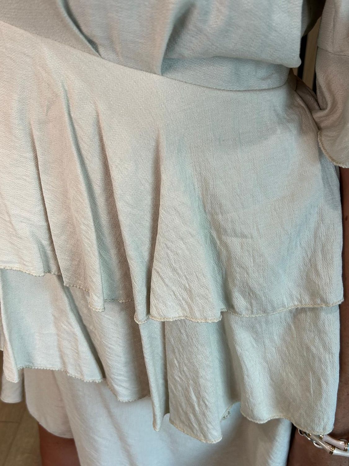 Tiered Frill Dress – Stone