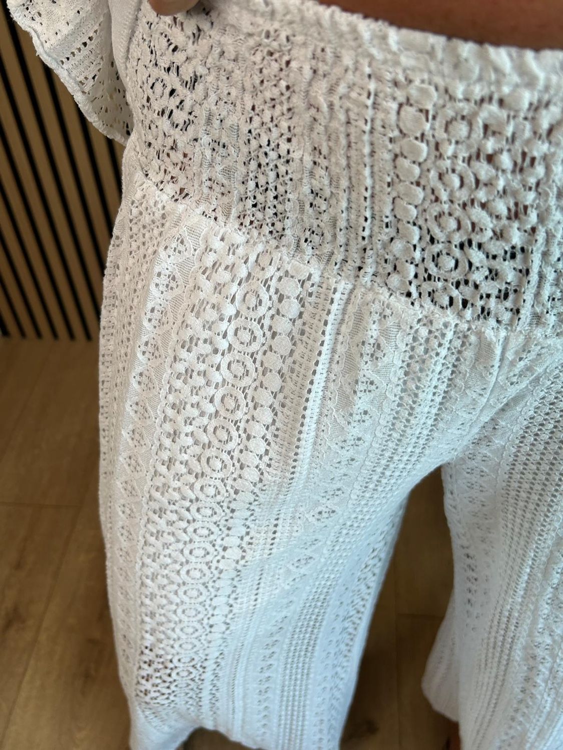 Crochet Lace Co-Ord Set – White