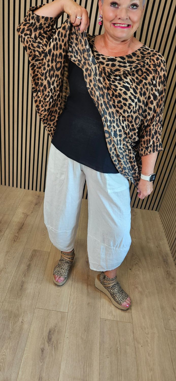 Leopard Print Layered Top