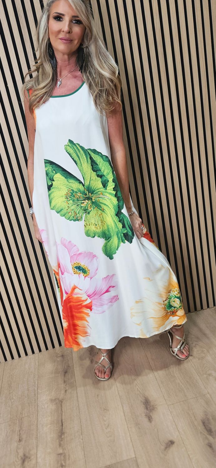 Flyout Floral Maxi Dress