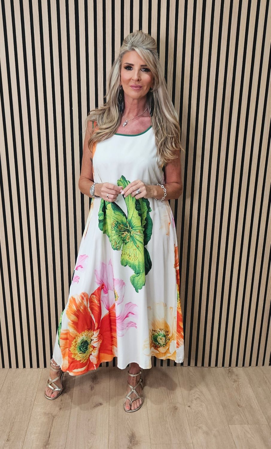 Flyout Floral Maxi Dress