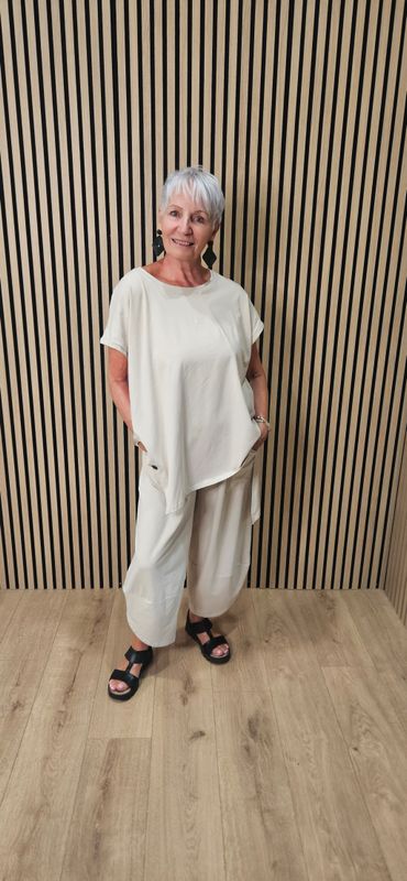Cotton Comfort Co-Ord Set – Stone