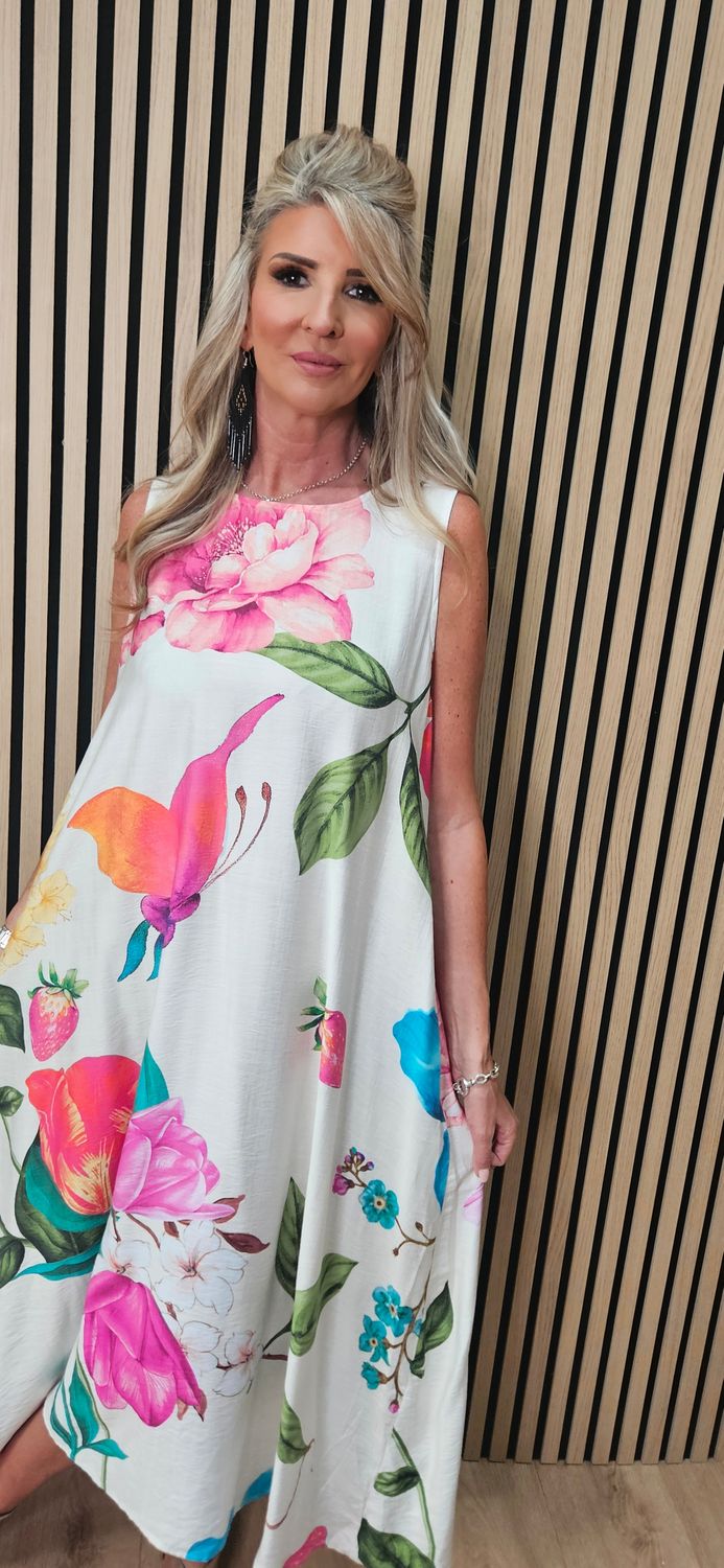 Flyout Floral Maxi Dress