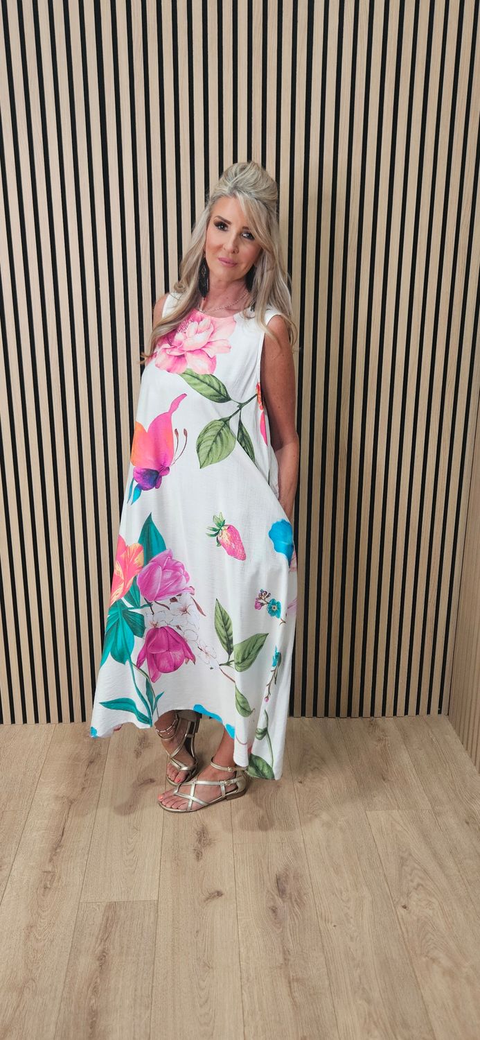 Flyout Floral Maxi Dress