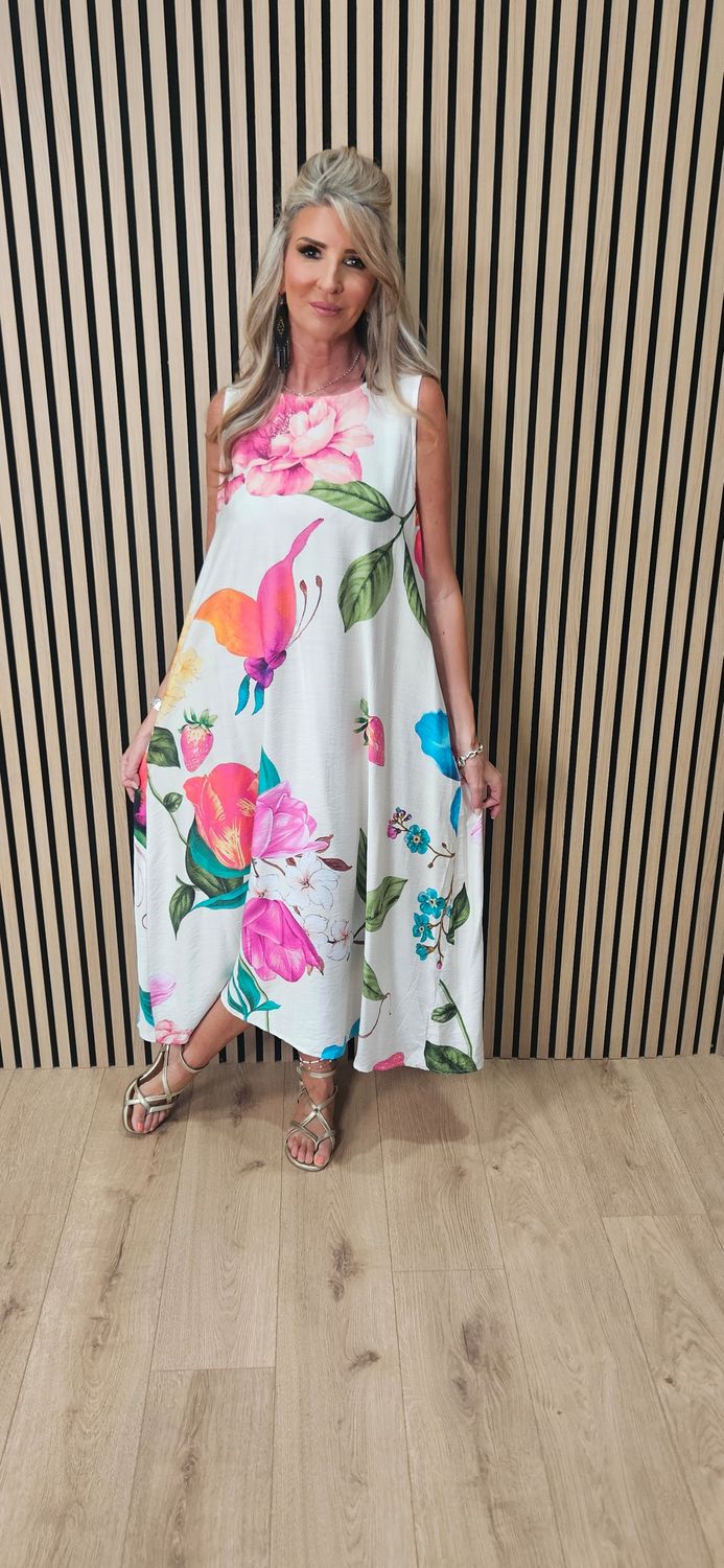 Flyout Floral Maxi Dress