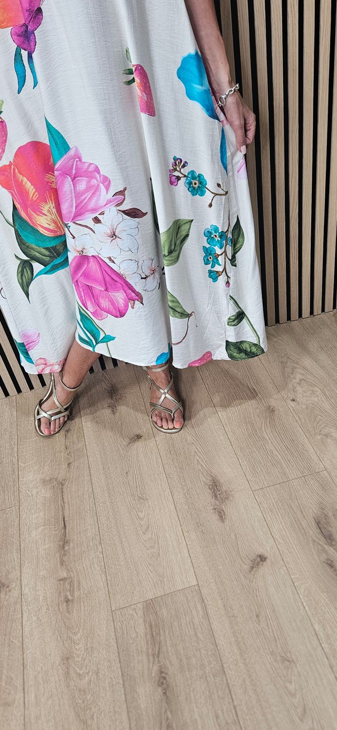 Flyout Floral Maxi Dress