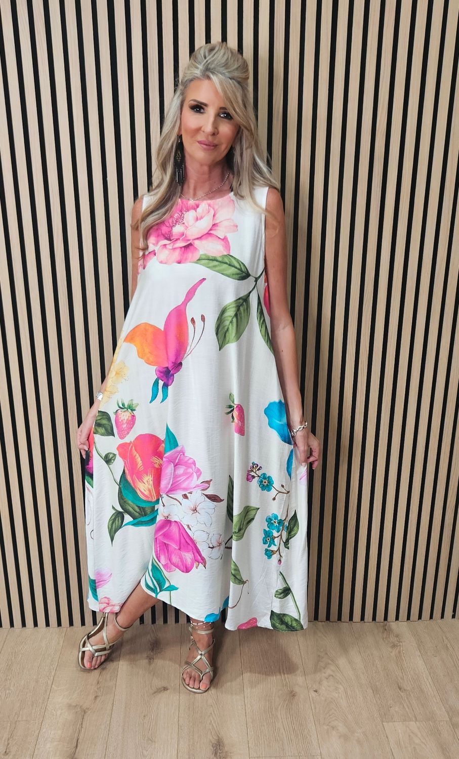Flyout Floral Maxi Dress