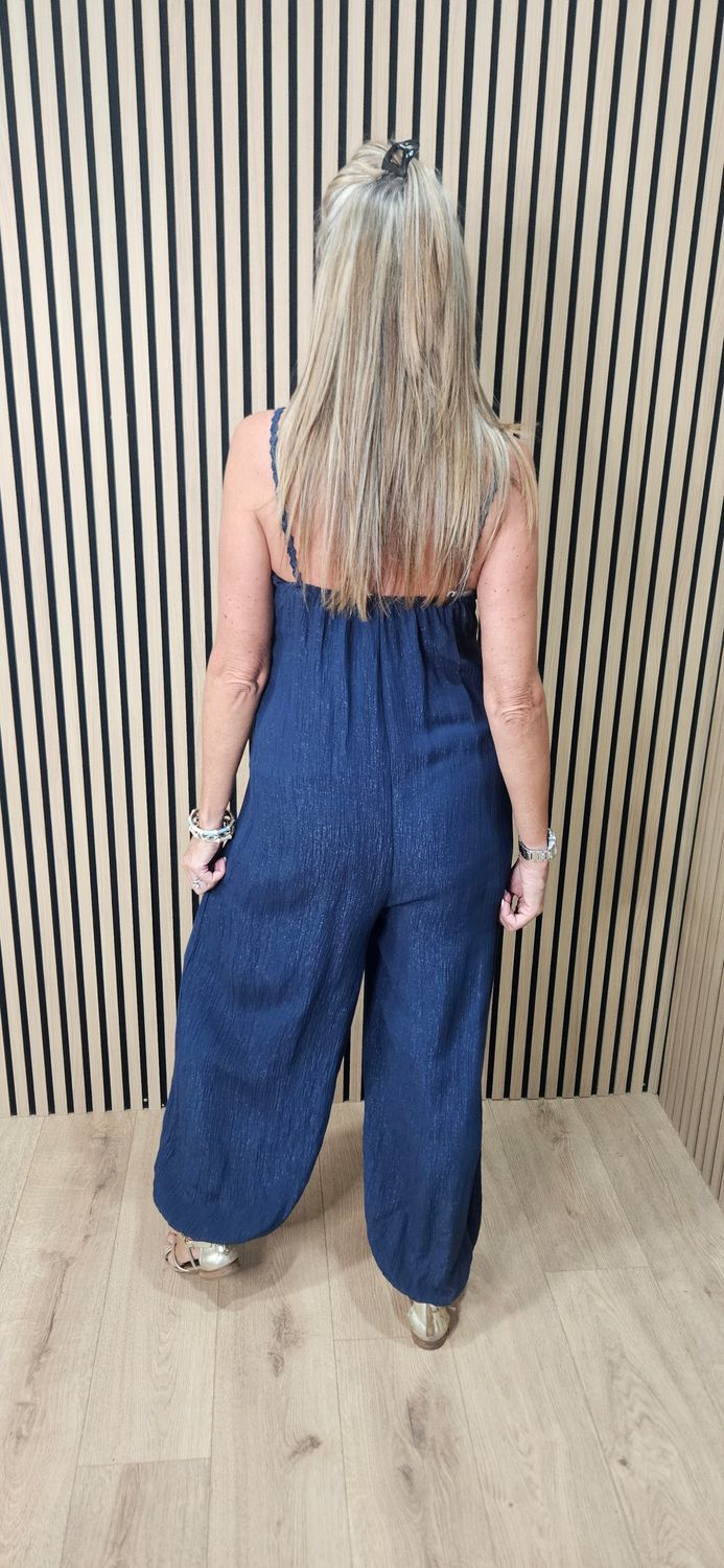 Crochet Detail Boho Jumpsuit