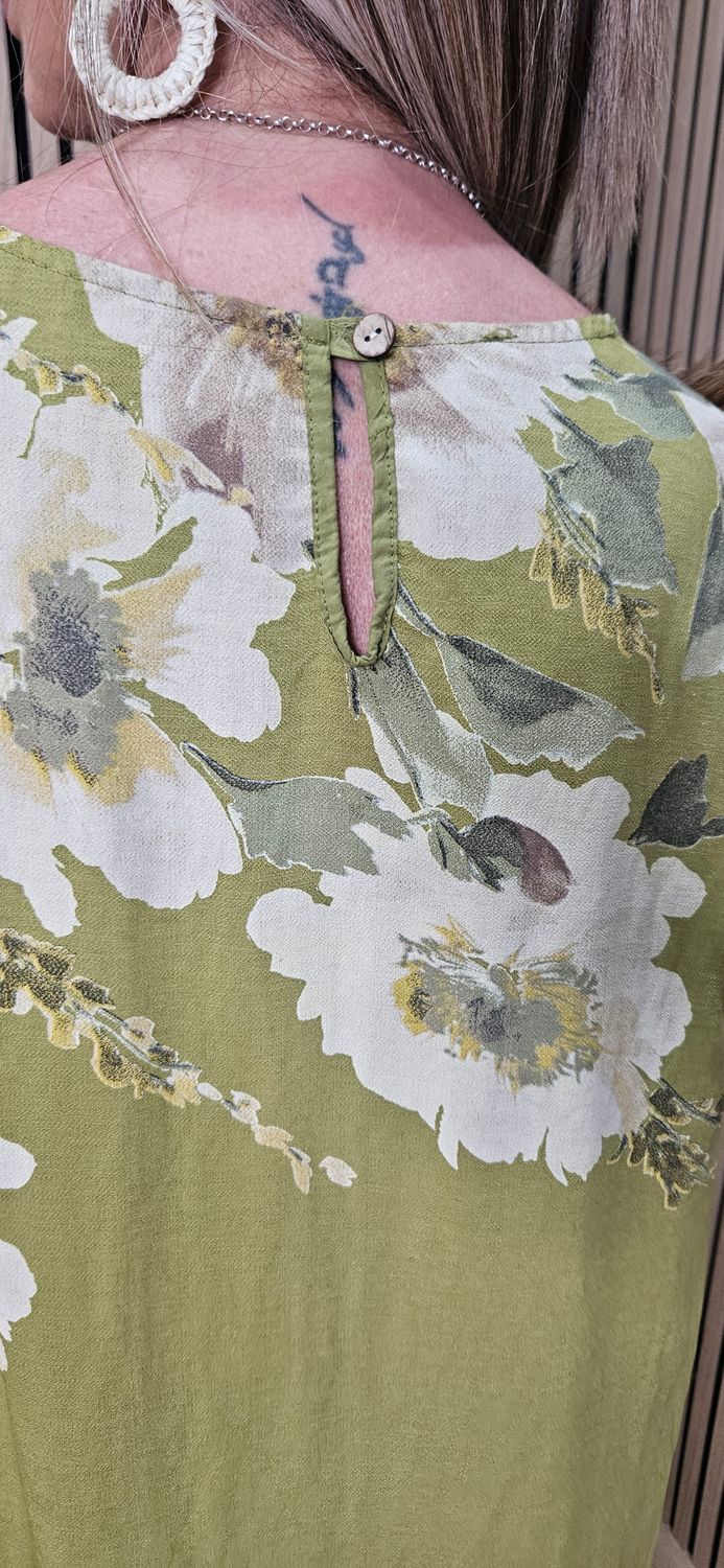 Floral Dress &amp; Lightweight Jacket Two-Piece Set