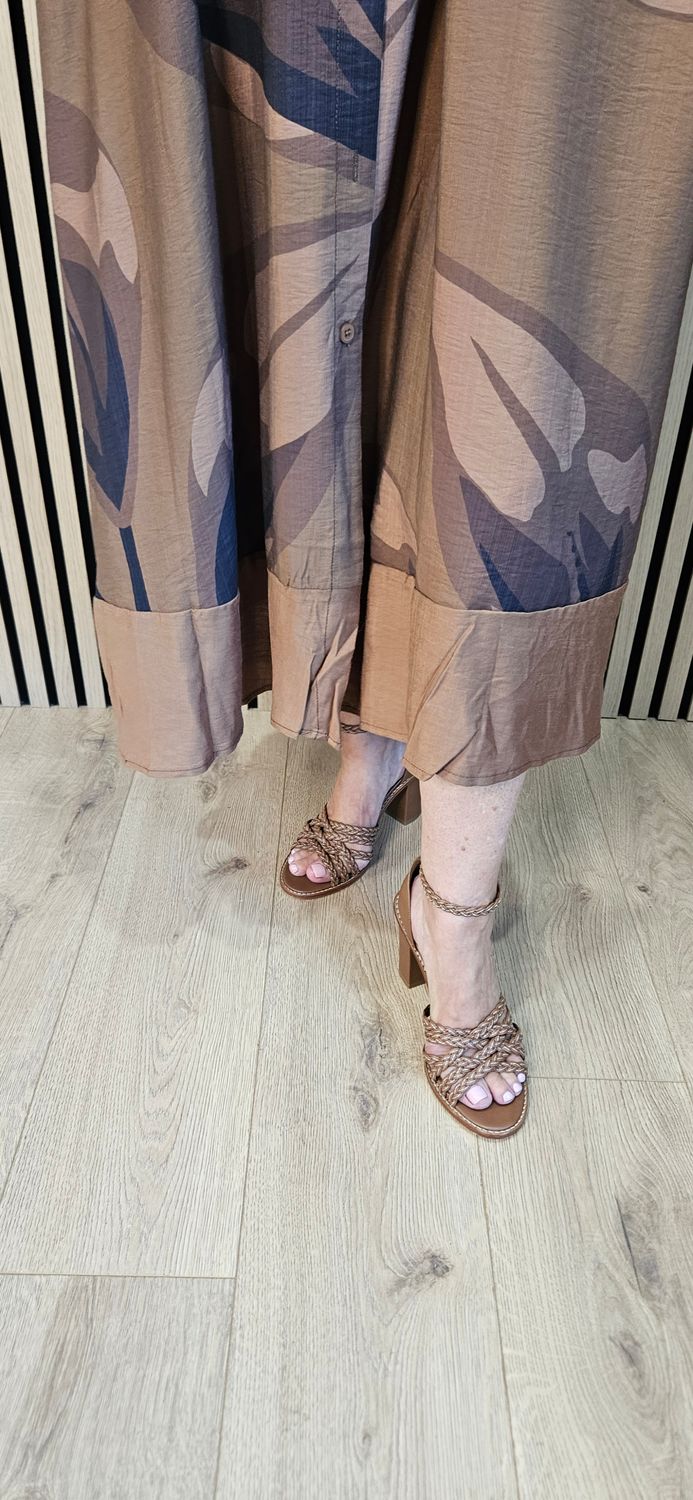 FLY OUT  Abstract Print Shirt Dress