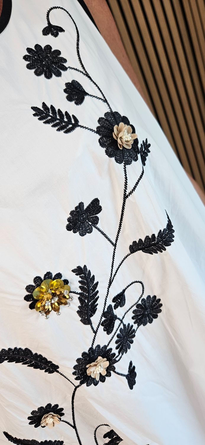 FLY OUT Floral Embellished Bubble Hem Dress