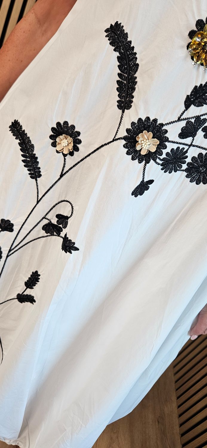 FLY OUT Floral Embellished Bubble Hem Dress