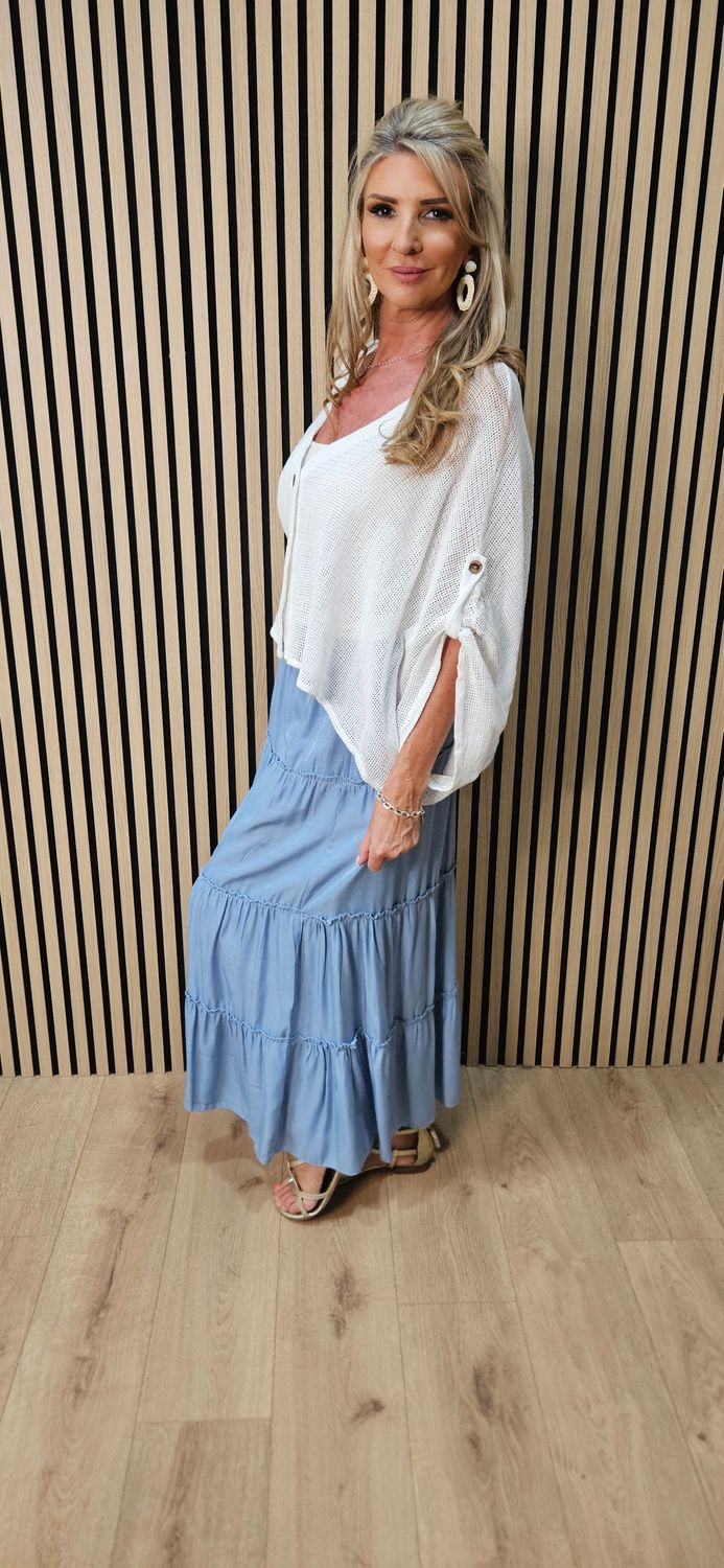 Tiered Maxi Skirt