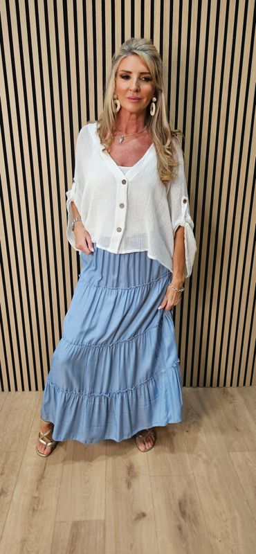 Tiered Maxi Skirt