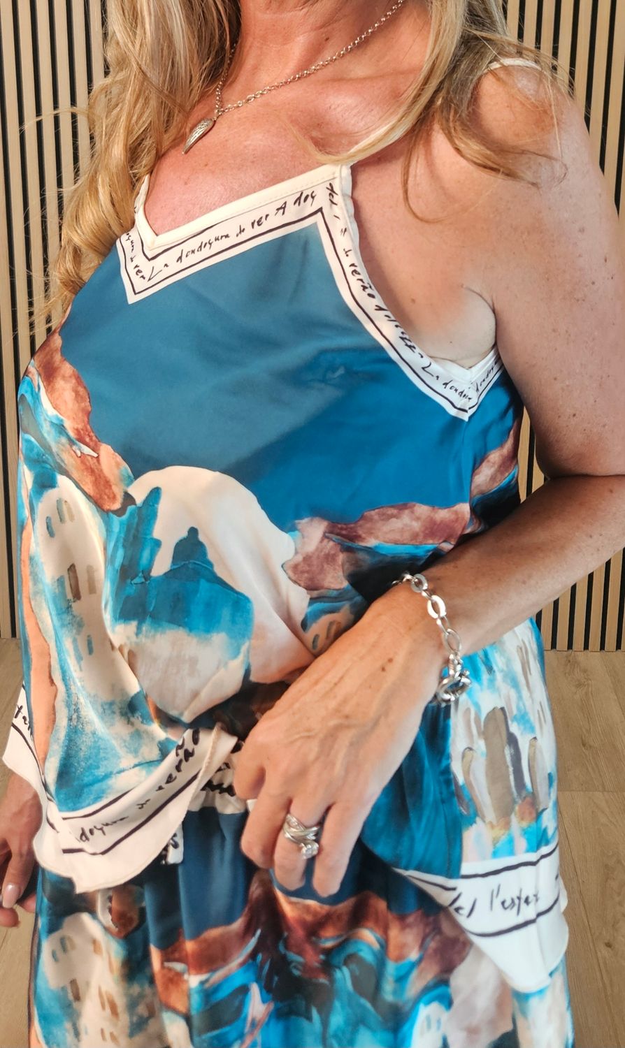 Côte d'Azur Print Camisole &amp; Shorts Co-Ord Set  - Turquoise
