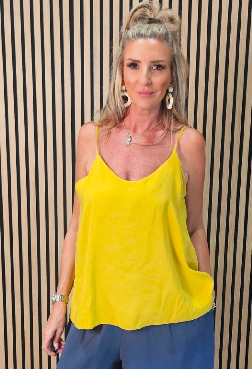 Essential Cami Top – Mustard