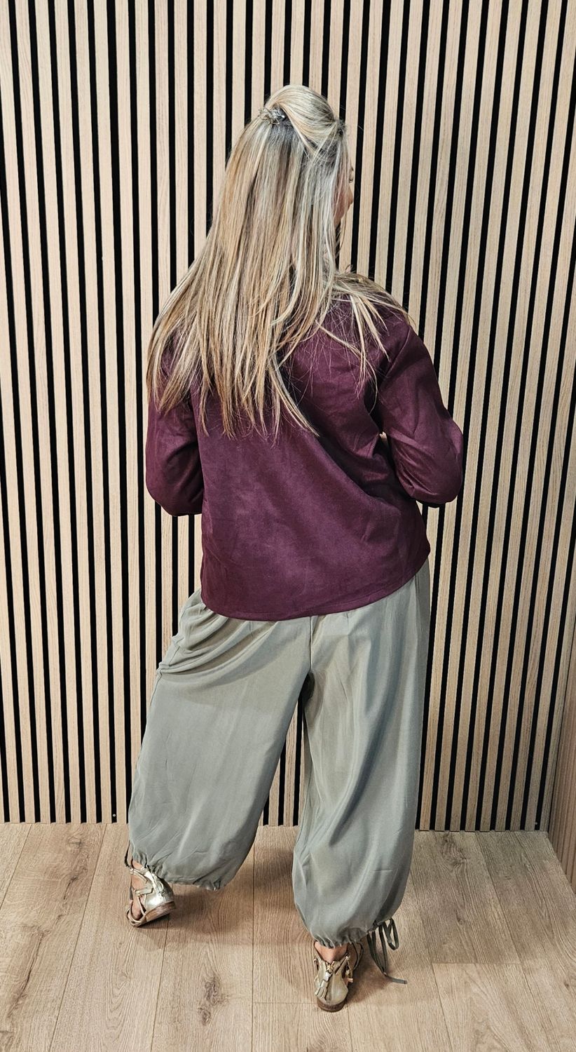 Military Style Jacket – Oxblood
