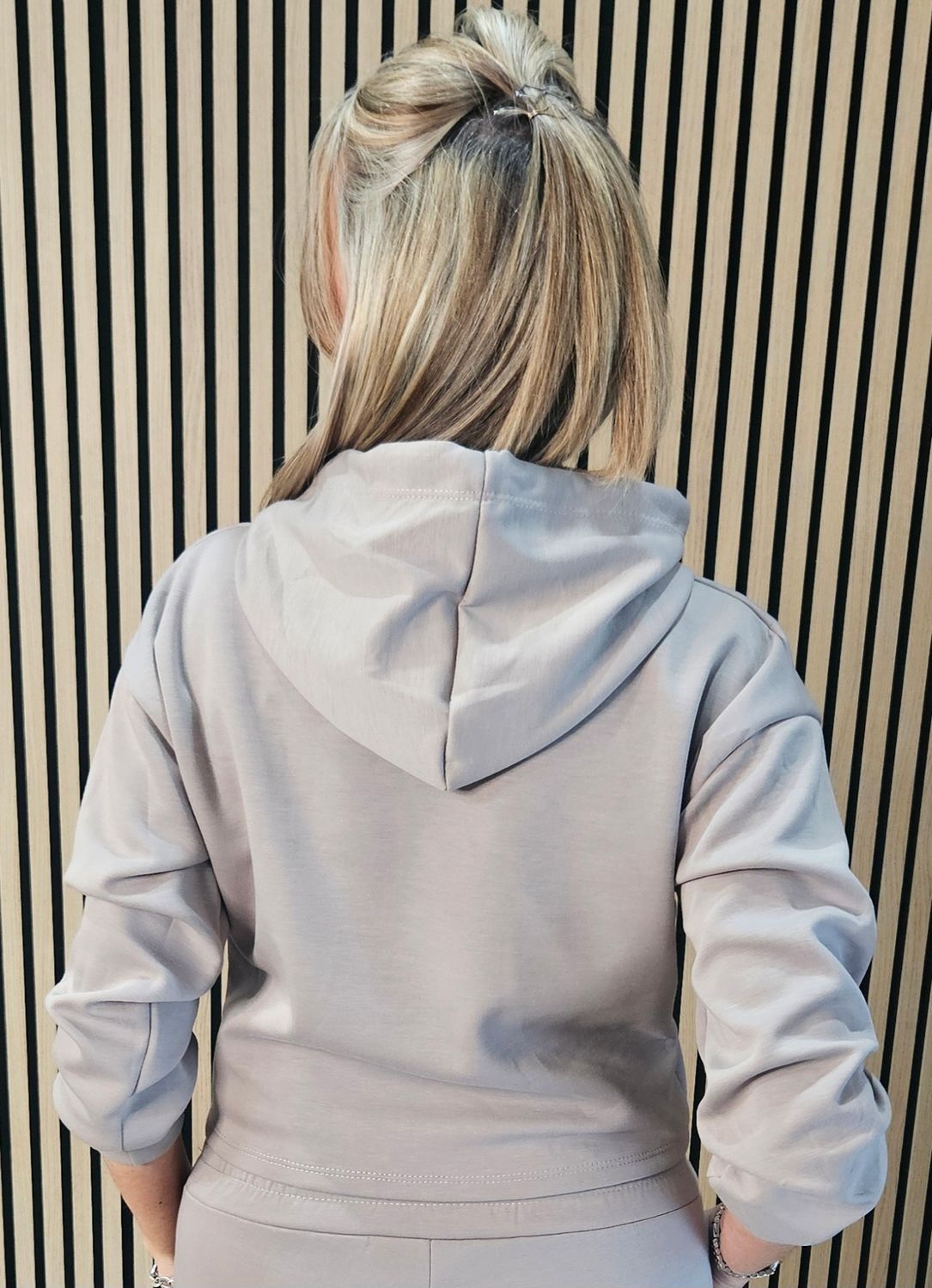 Luxe Hooded Co-Ord Set – Taupe