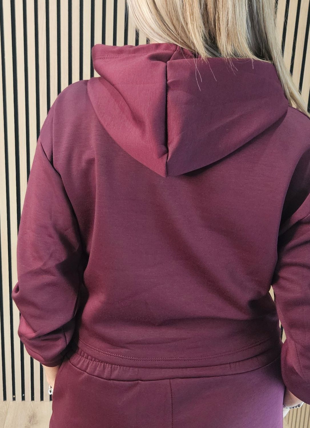 Luxe Hooded Co-Ord Set – Oxblood