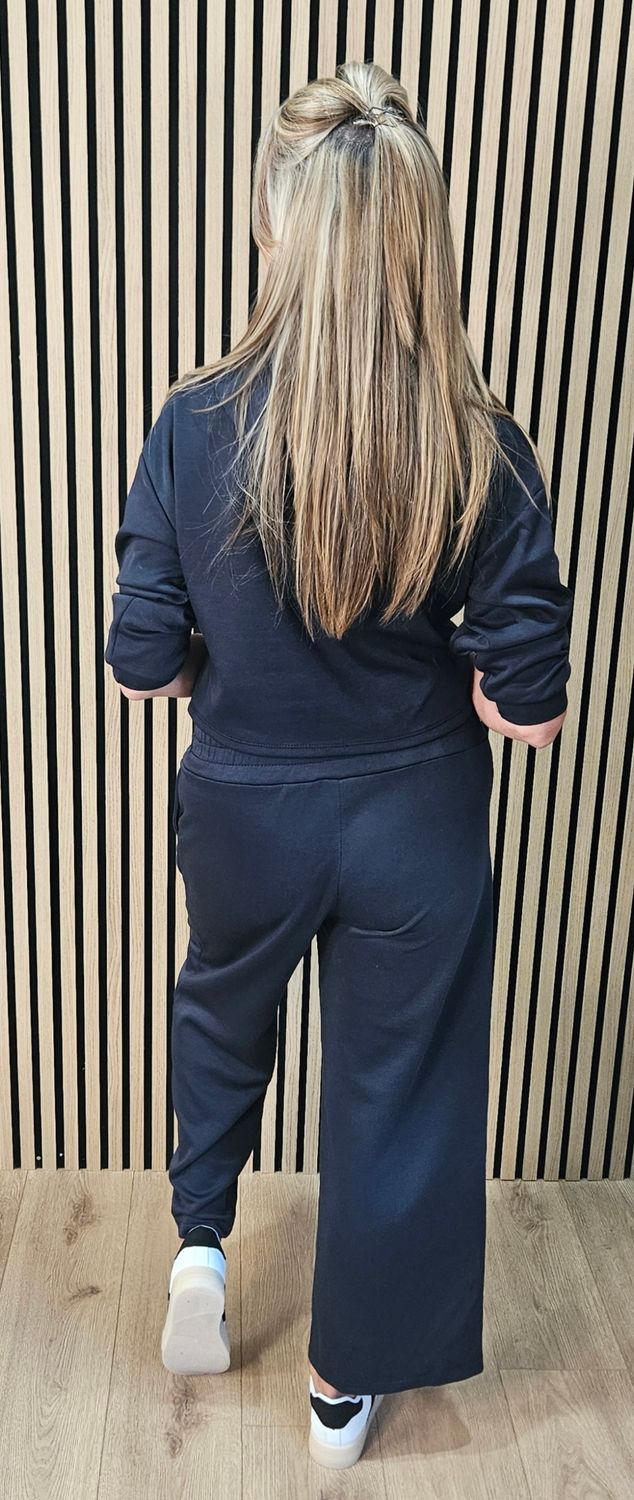 Luxe Hooded Co-Ord Set – Navy