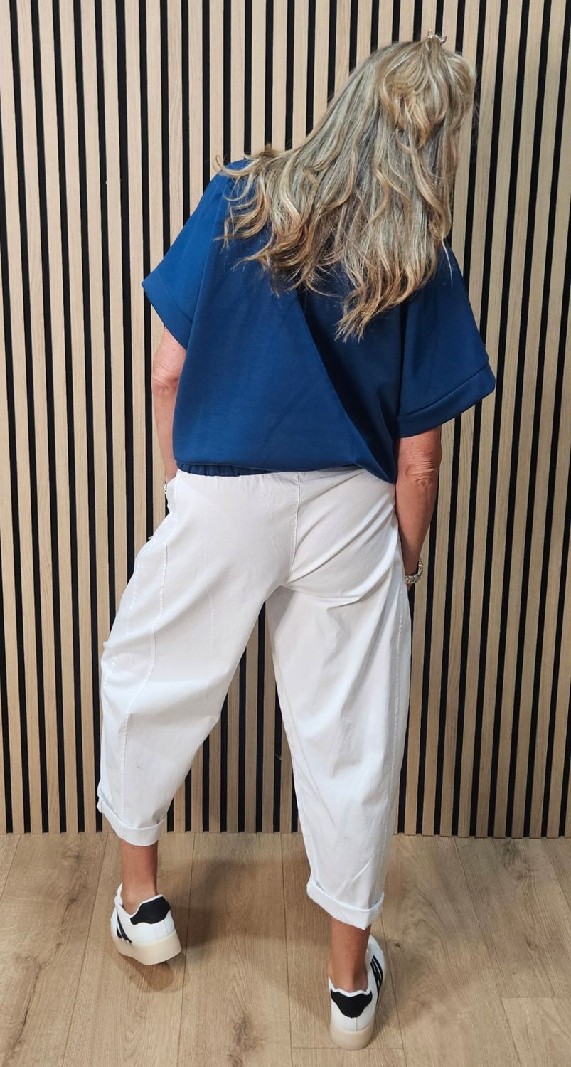 Cropped Zip-Up Jacket – Petrol