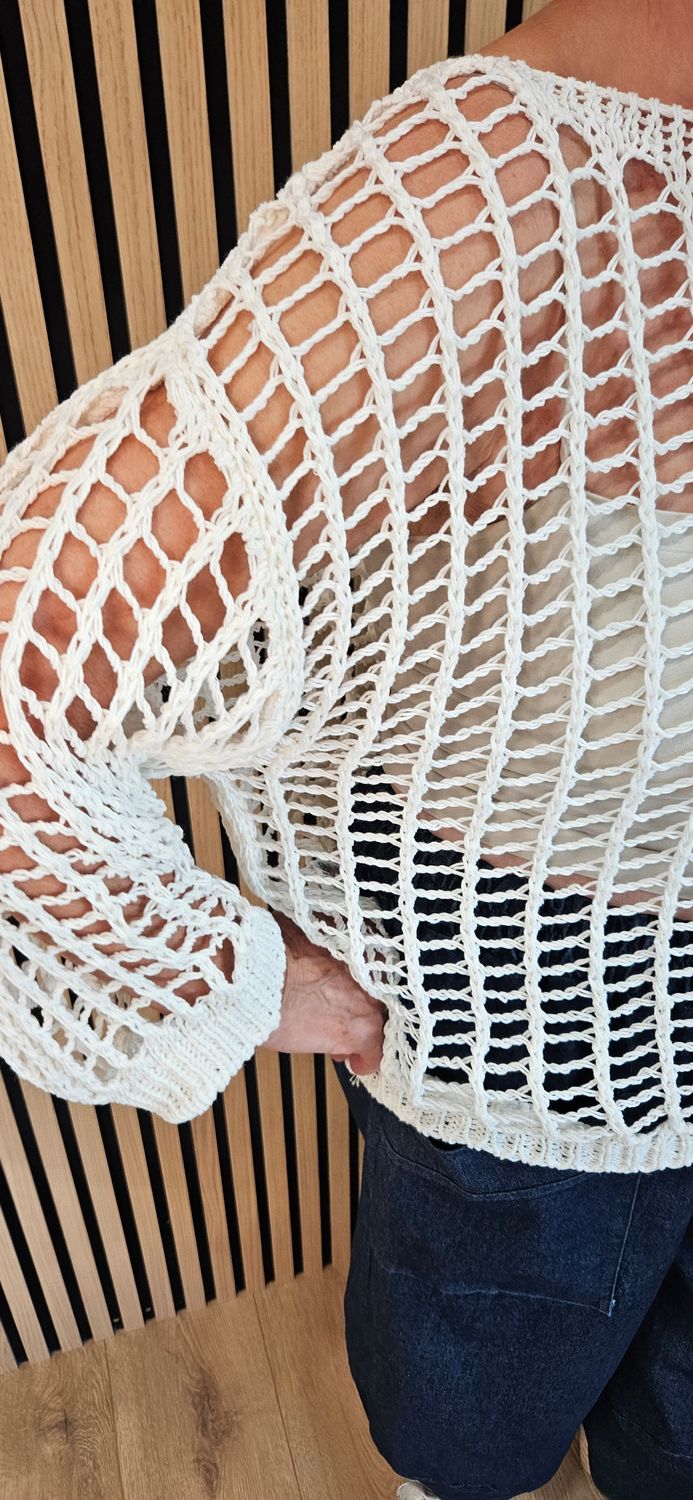 Open Weave Knit Jumper