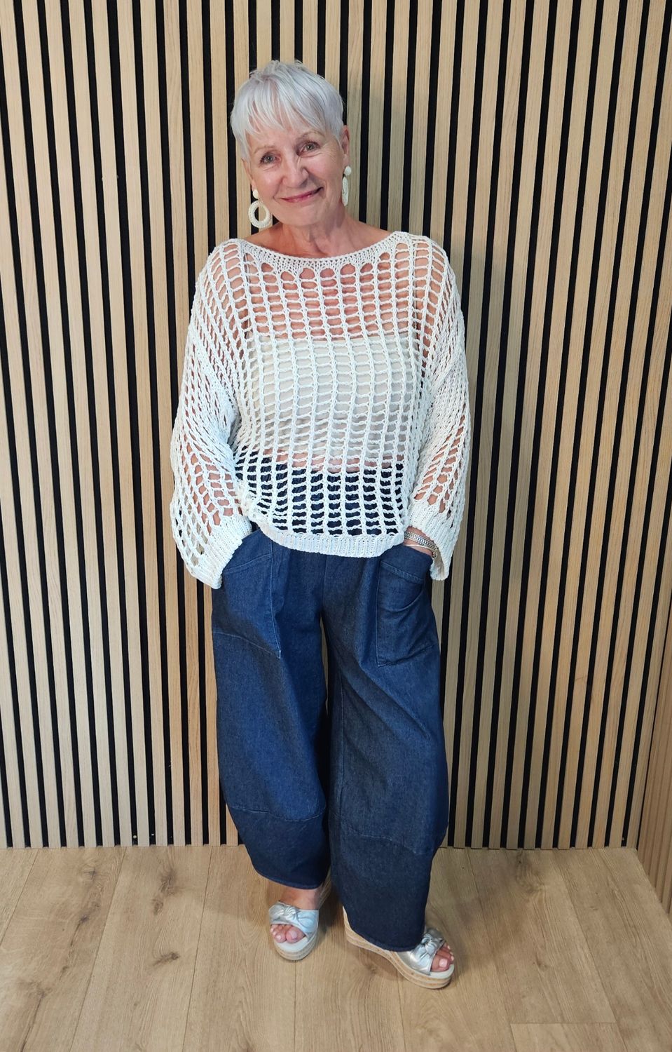 Open Weave Knit Jumper