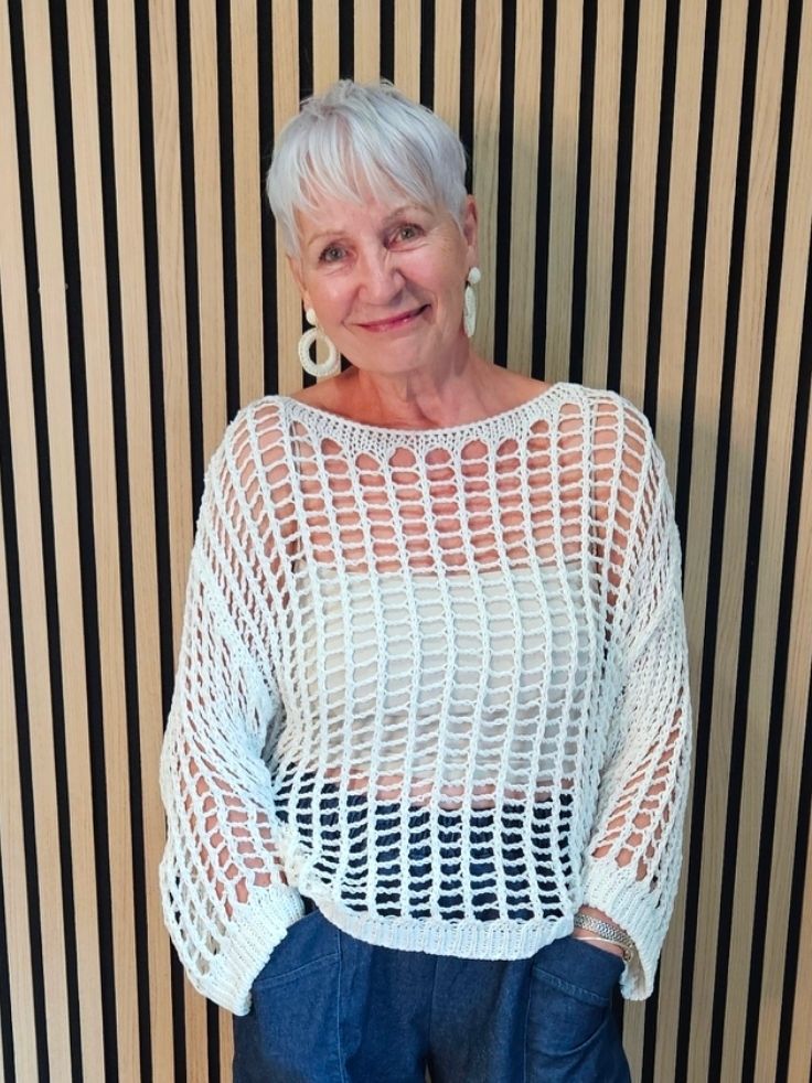 Open Weave Knit Jumper