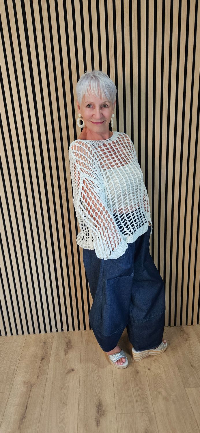 Open Weave Knit Jumper