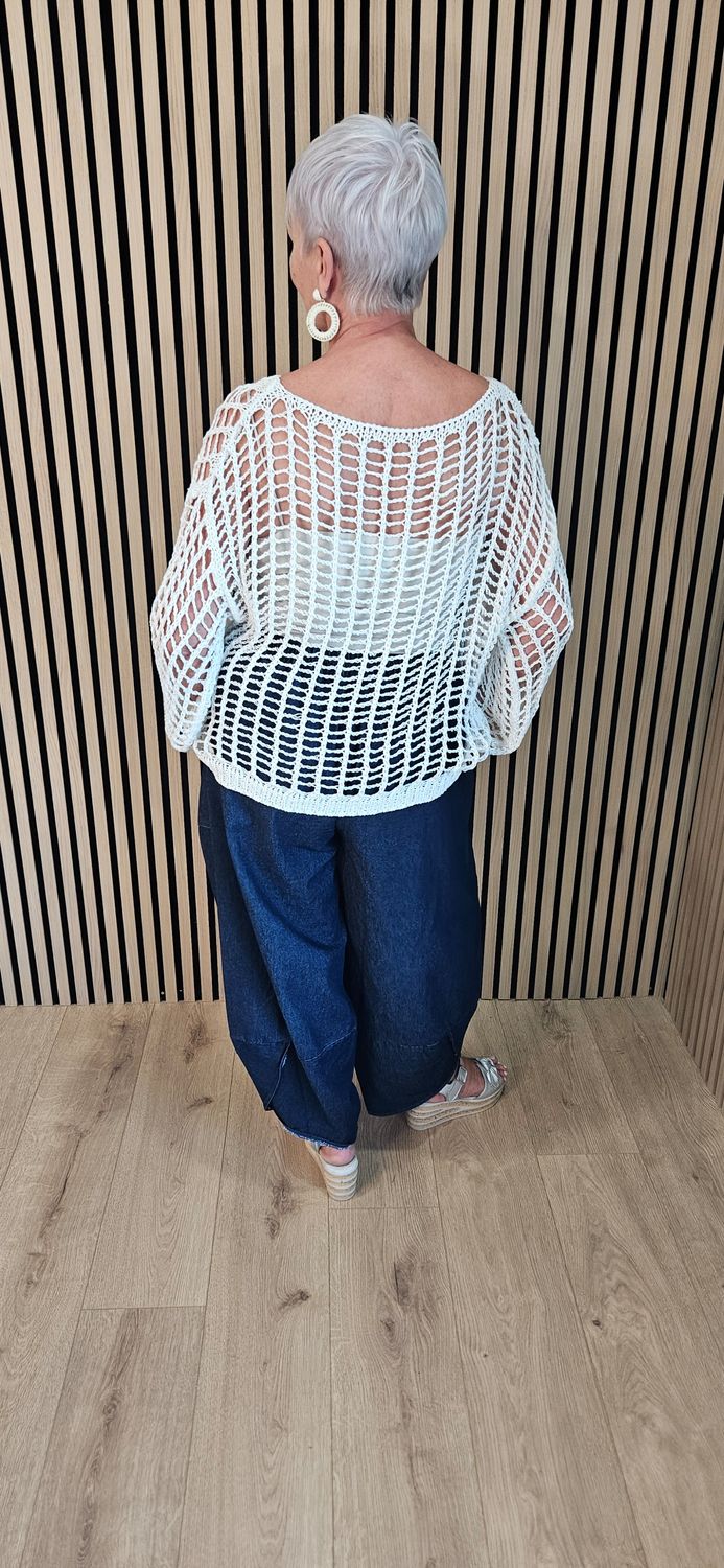 Open Weave Knit Jumper